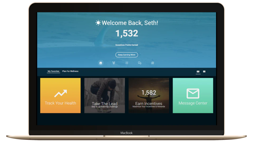 screenshot of MediKeeper Wellness Portal